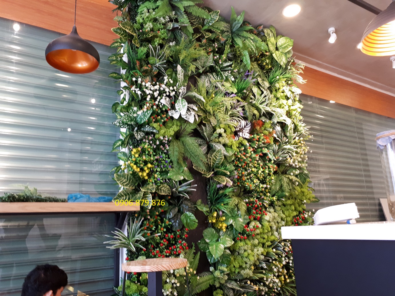 Tường cây giả nha trang, thi công tường cây giả tại nha trang