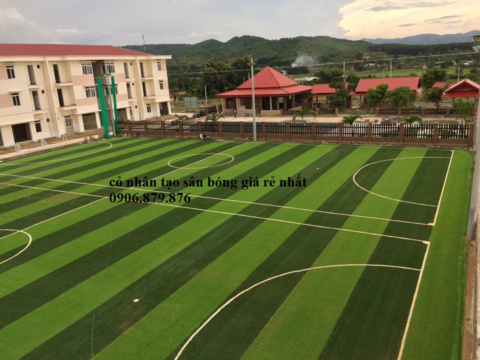 Cỏ nhân tạo sân bóng đá giá rẻ nhất, thi công san bóng đá mini tại bình dương