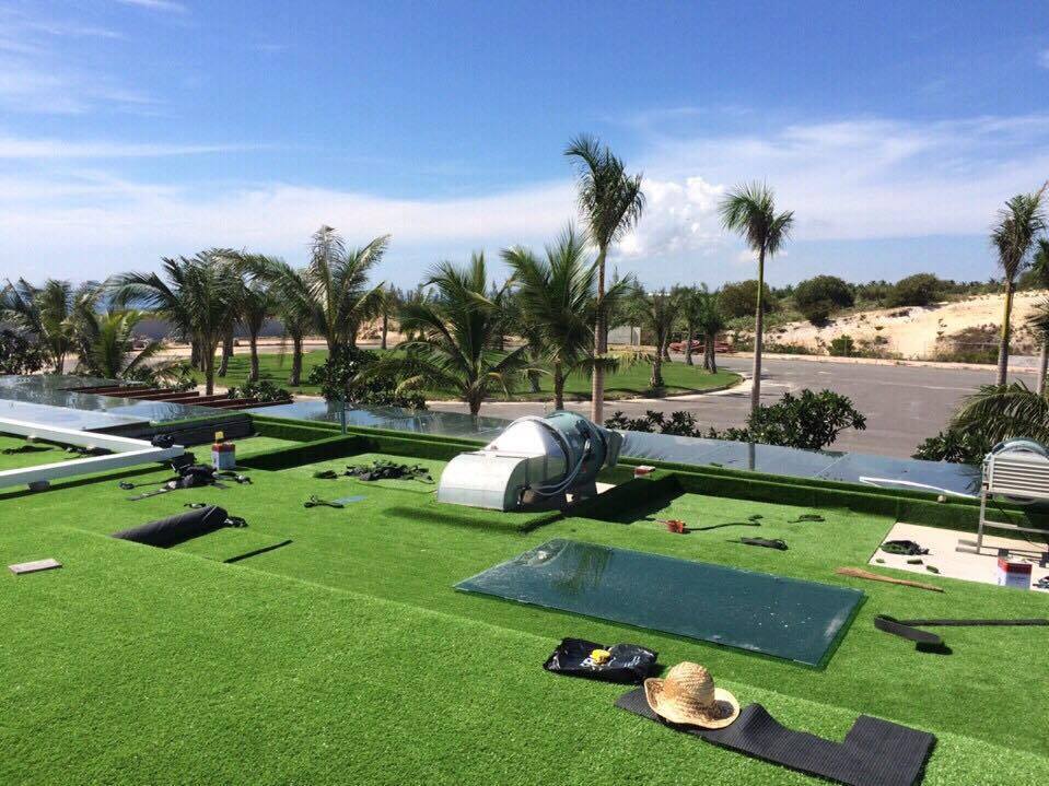 Cỏ nhân tạo sân vườn lót The Anam Nha Trang Resort
